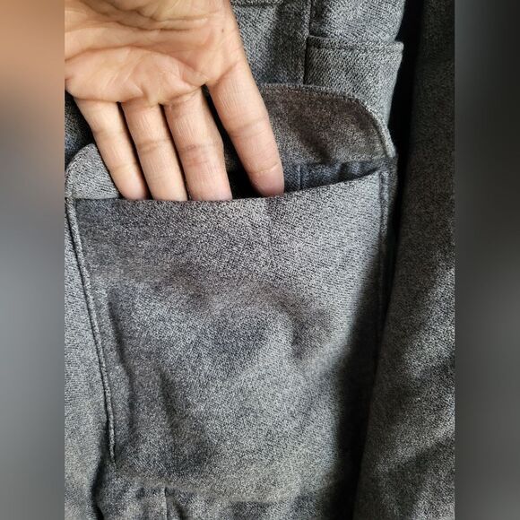 Vintage Rag & Bone Gray Black Utility Military Jacket Sz 8 Cotton - Picture 10 of 11